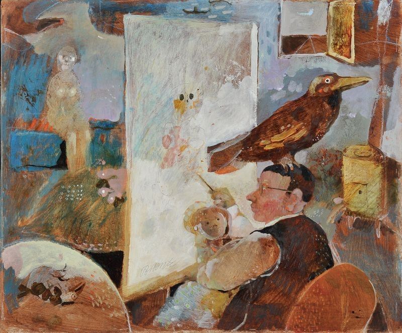 Antonio Possenti - Autoritratto con Franceschino