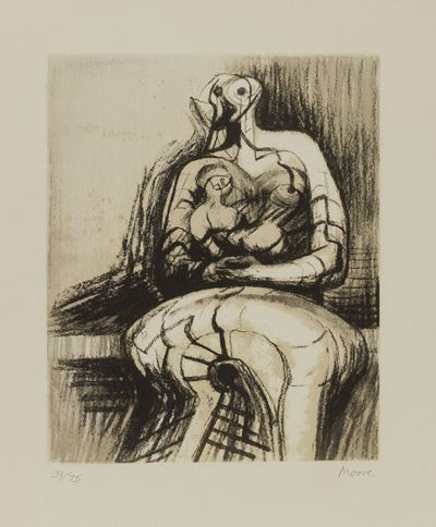 Seated Mother And Child