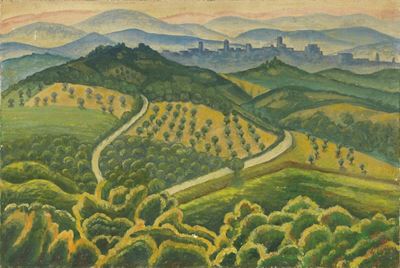 Paesaggio da Monte Malbe (prima Versione)