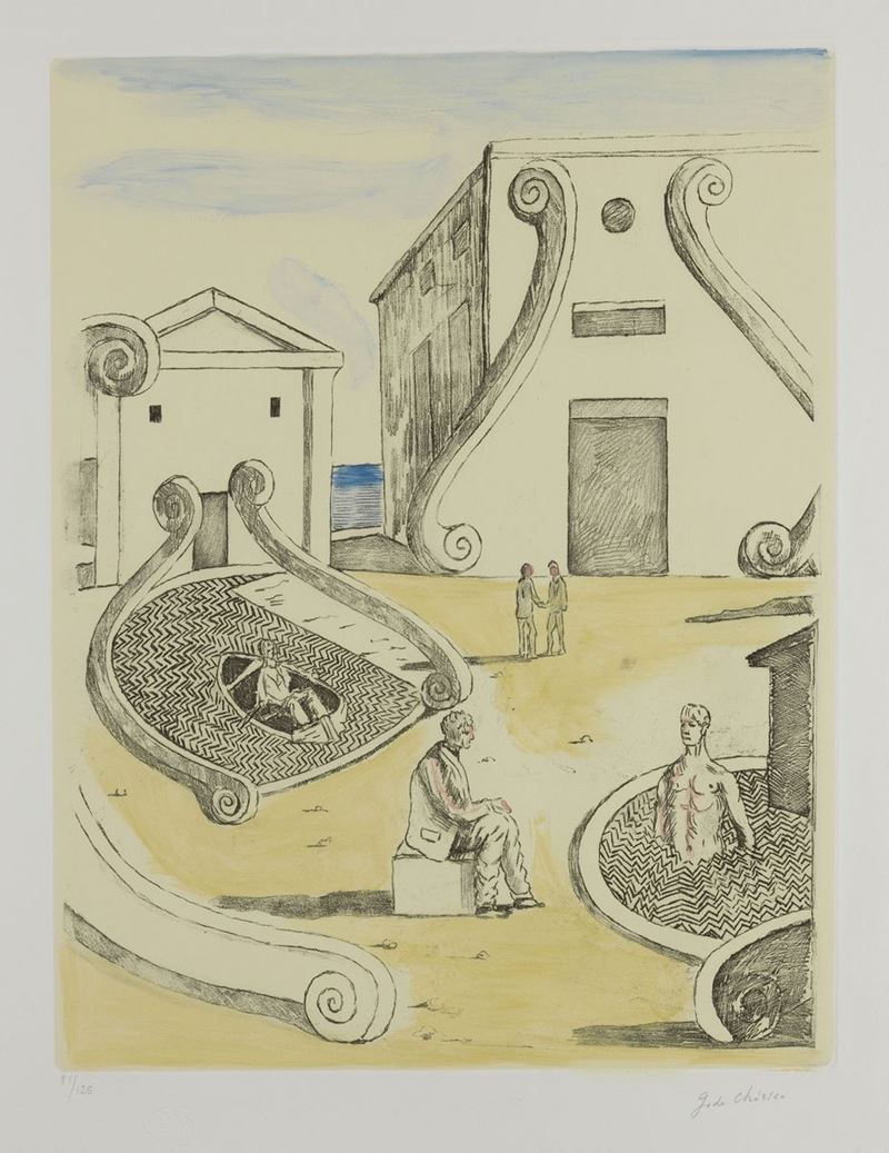 Giorgio De Chirico - Incontro nei Bagni Misteriosi