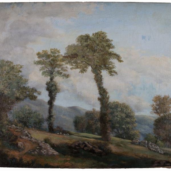 Nicola Palizzi (attr. a) - Paesaggio