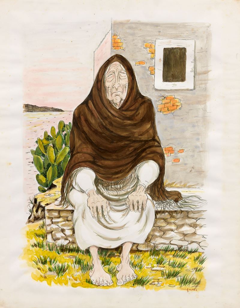 Giuseppe Migneco - Vecchia