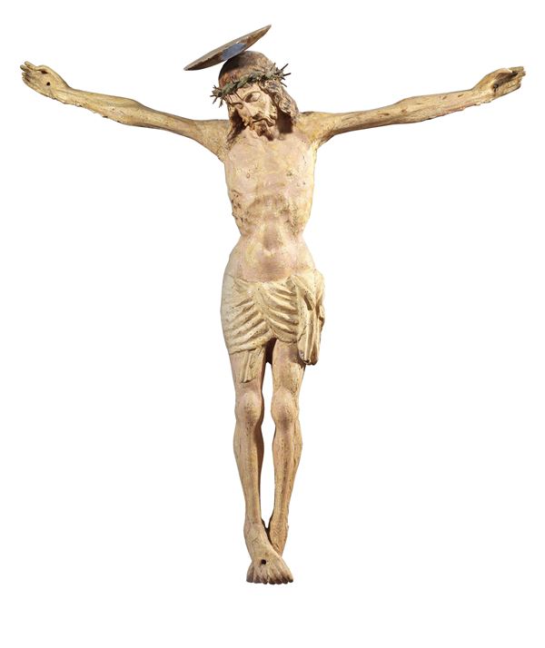 Scuola Italia meridionale fine XV secolo - Cristo in croce