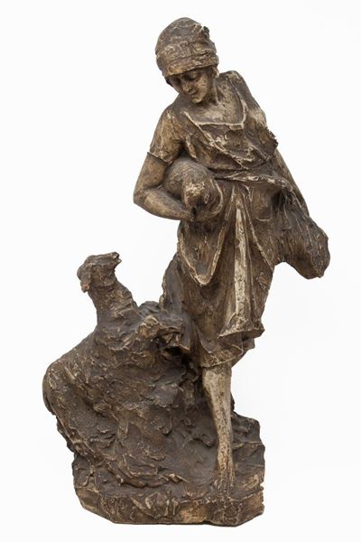 Pastorella con Pecora e Agnello
