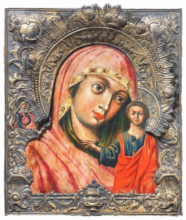 Icona del XVIII secolo - Madonna della tenerezza