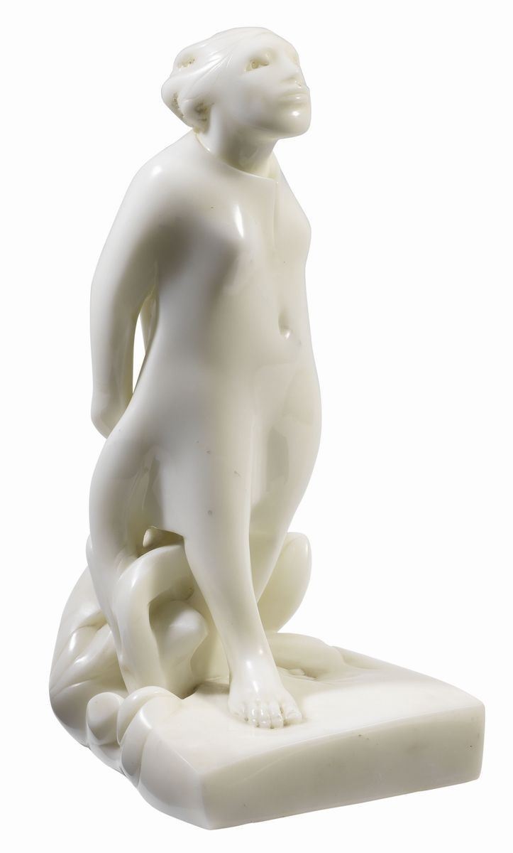 Giuliano Vangi - Donna in Piedi con Foglie