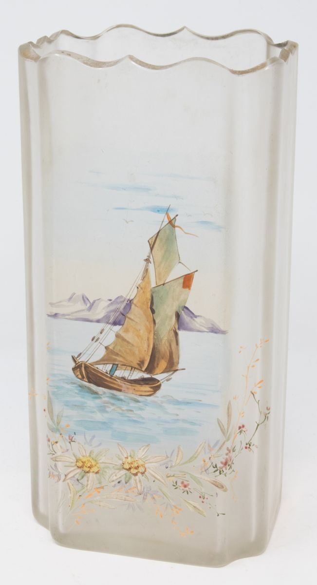 Vaso in Vetro Satinato Policromo