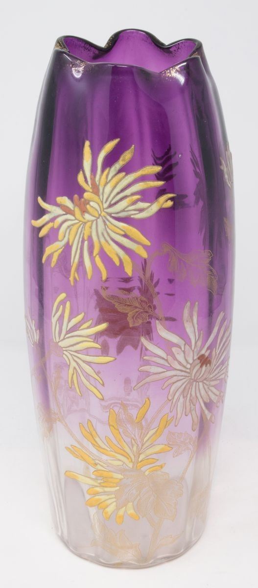 Vaso Cilindrico Olga in Vetro Viola