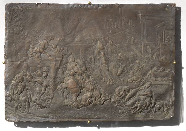 Jean Robert Gambier : Strage degli innocenti  (1737)  - Bassorilievo in bronzo - Auction Importanti Arredi e Dipinti Antichi - I - Casa d'aste Farsettiarte