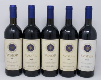 Sassicaia, Tenuta San Guido, 5 Bts