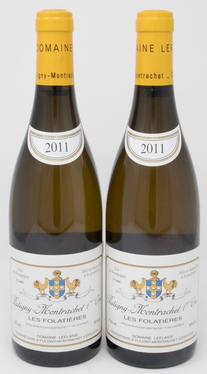Puligny-montrachet, Les Folatières, Domaine Leflaive, 2011, 2 Bts