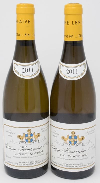 Puligny-montrachet, Les Folatières, Domaine Leflaive, 2011, 2 Bts