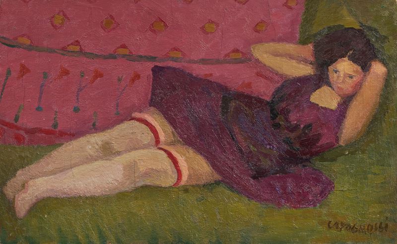 Giuseppe Capogrossi - Ballerina che Riposa