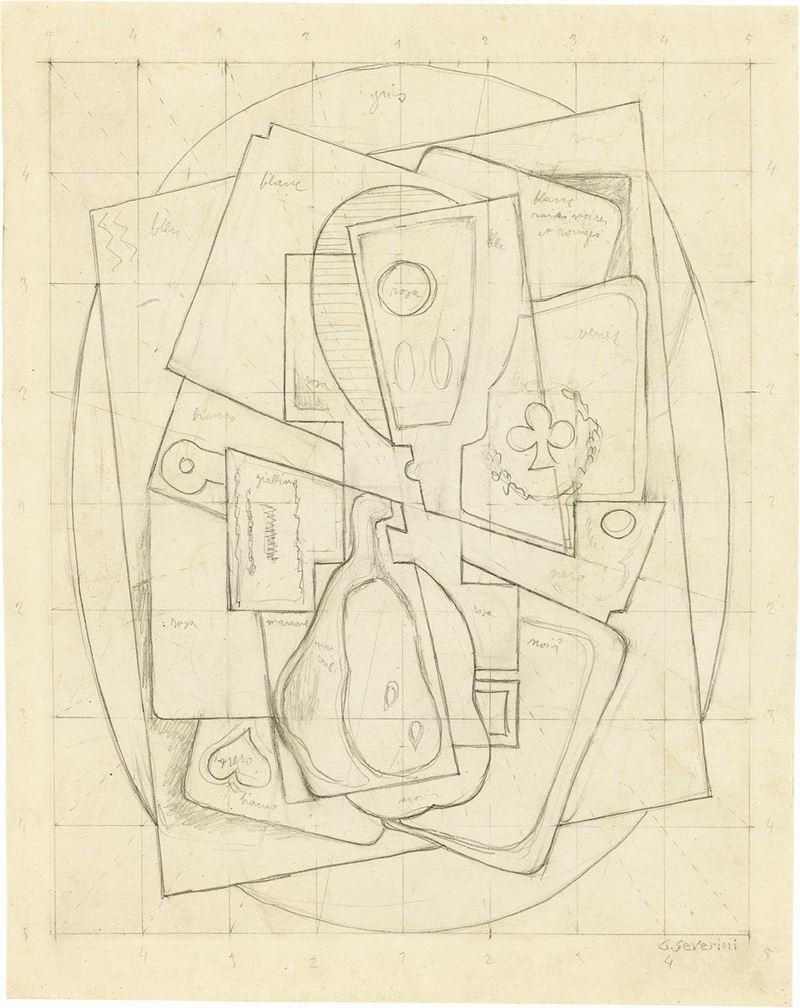 Gino Severini - Tracciato per «nature Morte»
