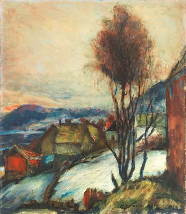 Giovanni Costetti - Paesaggio espressionista
