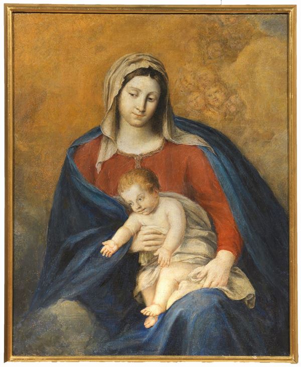 Scuola fiamminga del XVII secolo - Madonna col Bambino