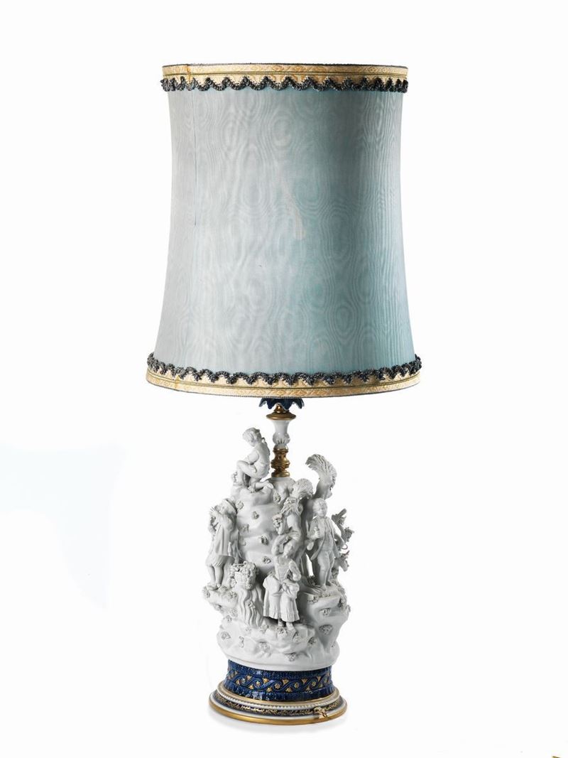 Scultura in Bisquit (base di Lampada)