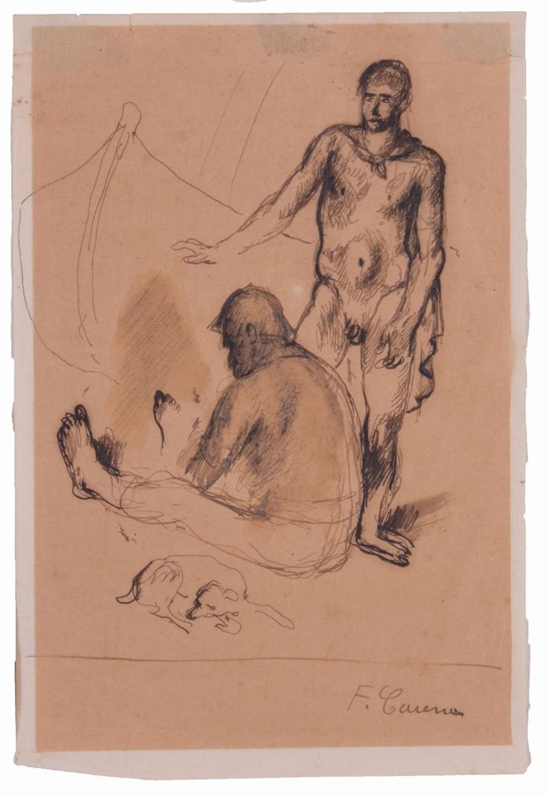 Felice Carena - Due Disegni