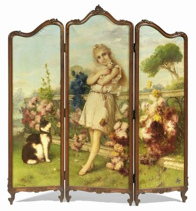 Giovinetta con Gattini