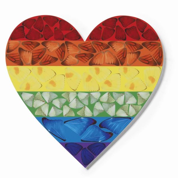 Damien Hirst - Butterfly Heart (Small) (H7-4)