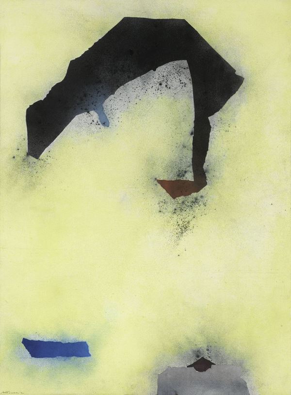 Giuseppe Santomaso : Strutture sul giallo  (1974)  - Olio e tecnica mista su tela - Auction Contemporary Art - I - Casa d'aste Farsettiarte