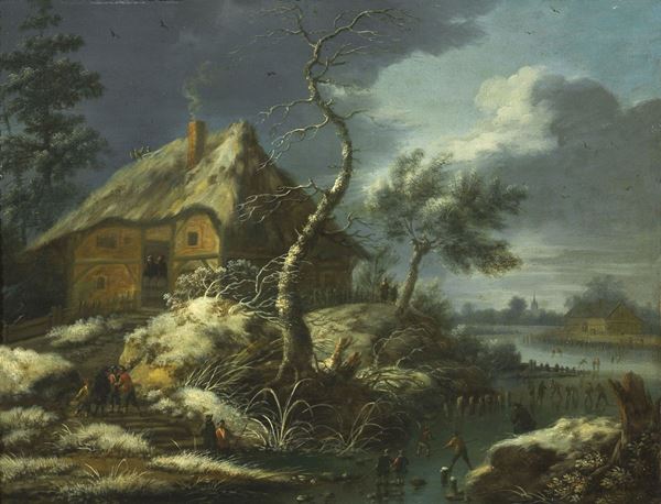 Scuola fiamminga del XVII secolo - L'inverno