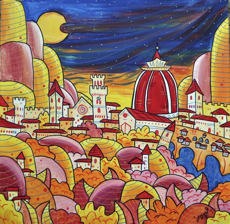 Francesco Forconi Skim - Luna di Firenze nella Colorata Valle dei Fiori