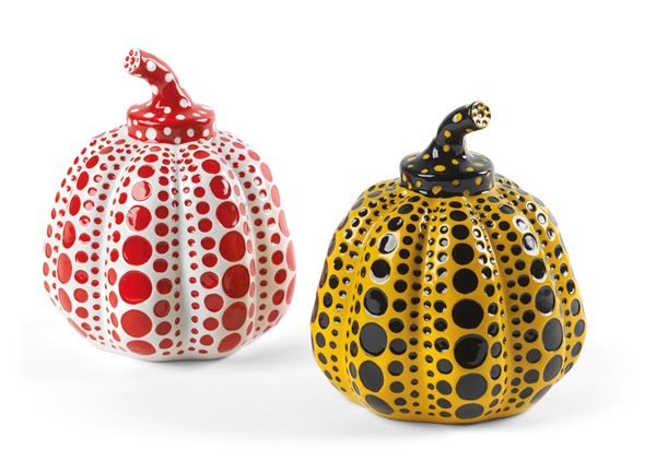 Yayoi Kusama : Pumpkins  - Due multipli in resina - Auction Contemporary Art - I - Casa d'aste Farsettiarte