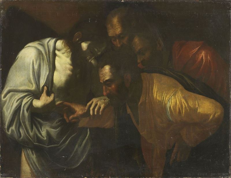 Ignoto Fine XVII Secolo - L'incredulità di San Tommaso