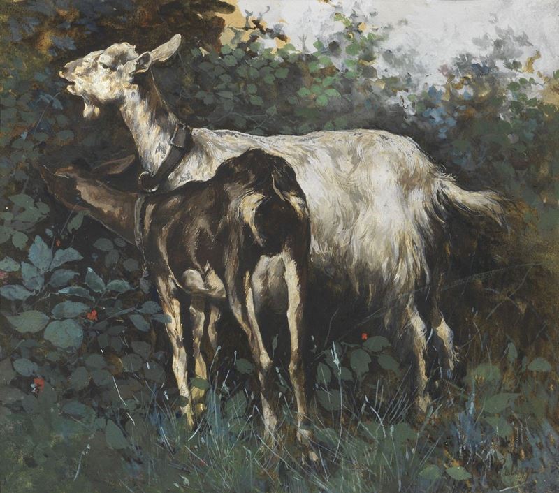 Filippo Palizzi - Capra e Capretto