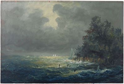 «marina con Vascelli in Tempesta» e «marina con Tempesta»