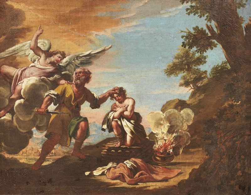 Scuola Napoletana del XVIII Secolo - Sacrificio di Isacco
