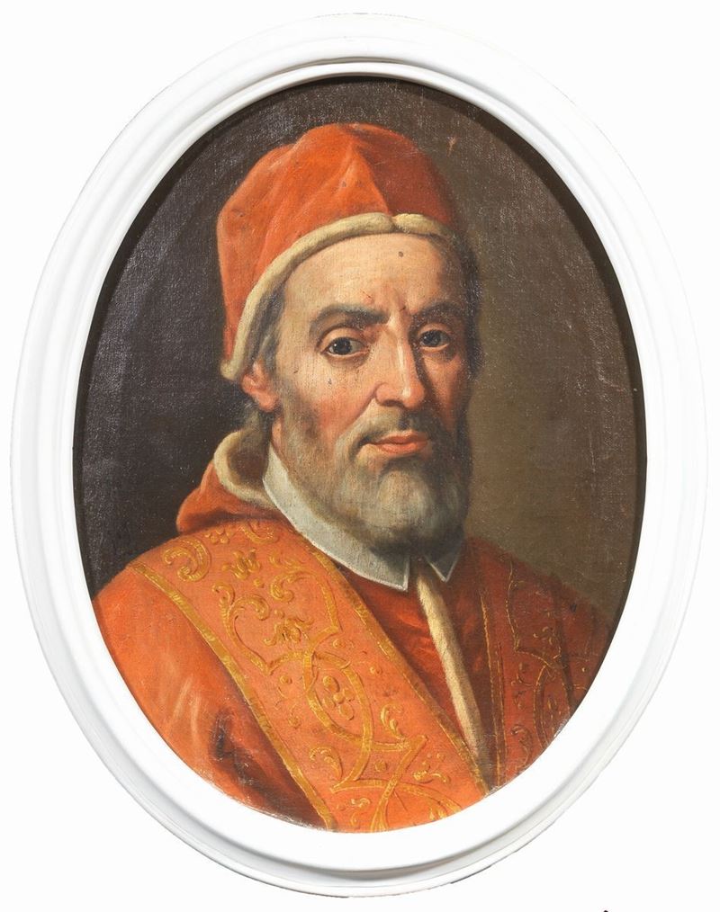 Scuola Romana del XVIII Secolo - Ritratto di Papa