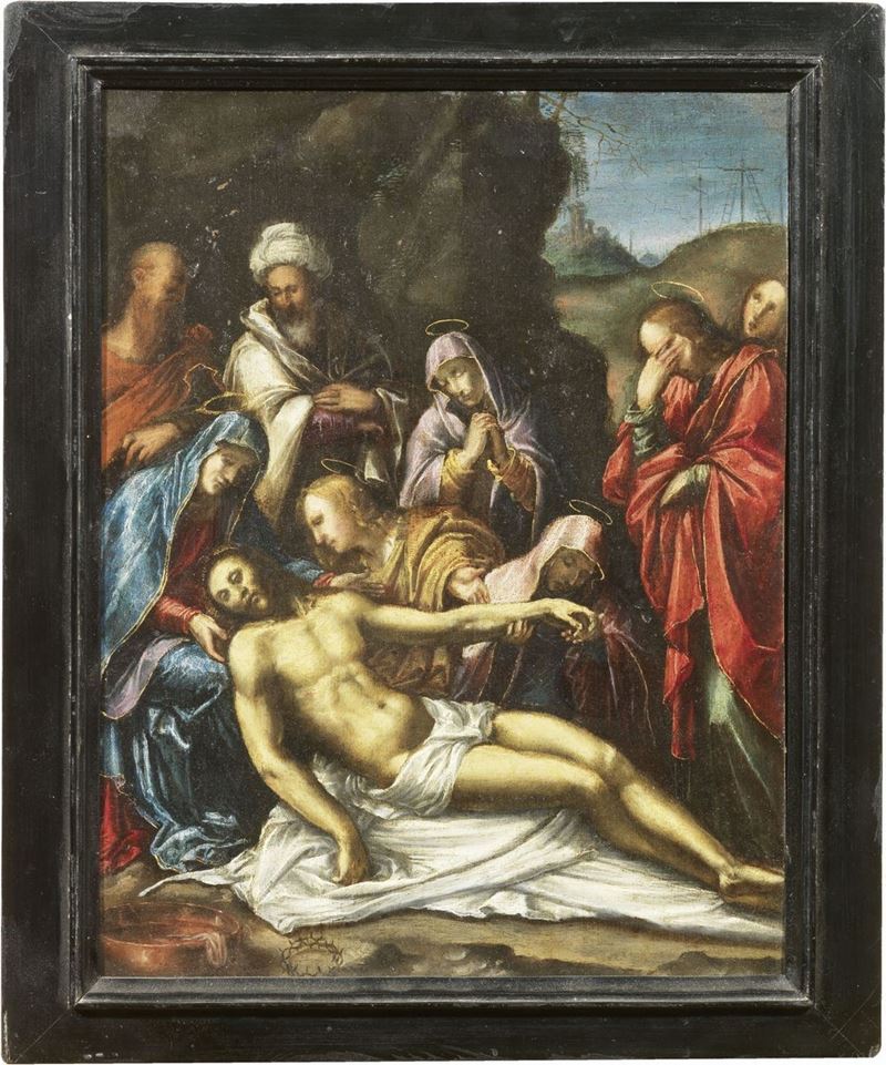 Scuola Lombarda del XVI Secolo - Compianto di Cristo Morto