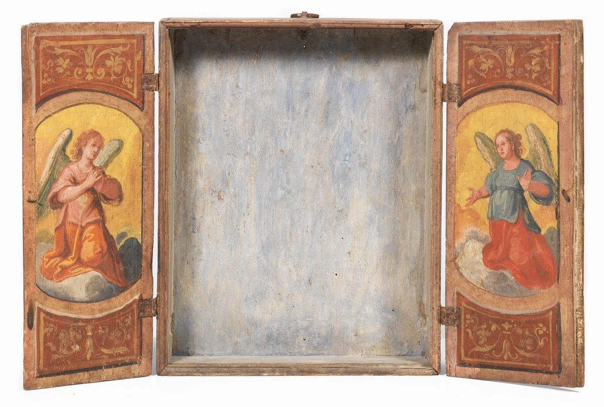 Scuola Senese del XVII Secolo - Tabernacolo Dipinto