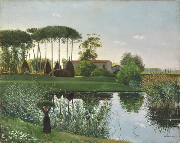 Giovanni Colacicchi - Fascinaia sul lago