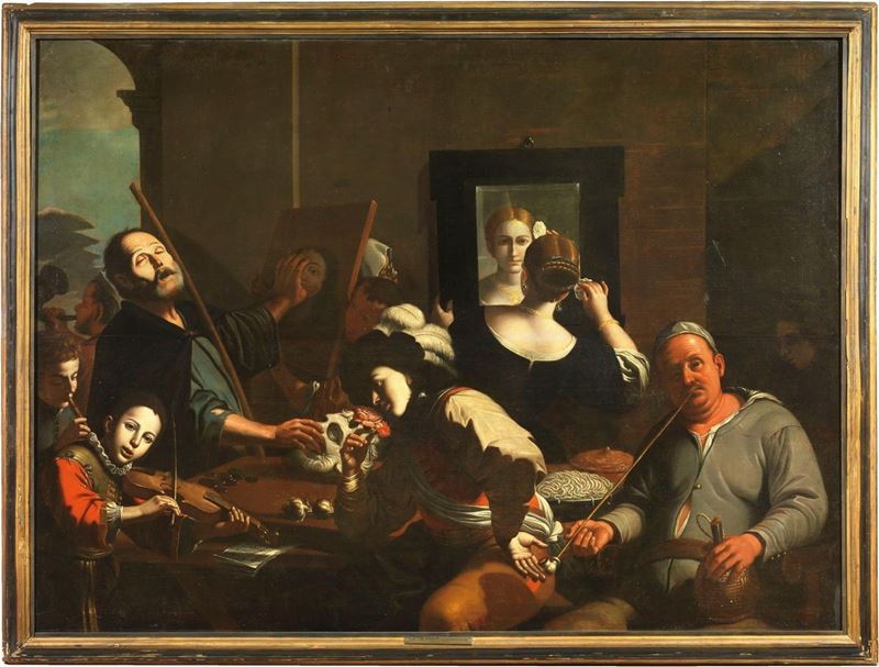 Studio di Mattia Preti - Allegoria dei Cinque Sensi