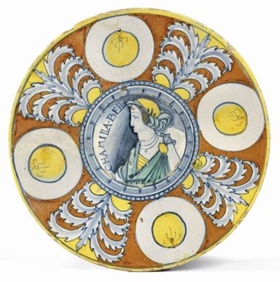 Piatto in Maiolica Policroma