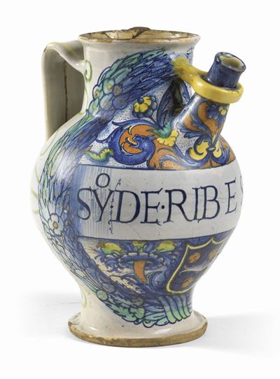 Orciolo in Maiolica Policroma