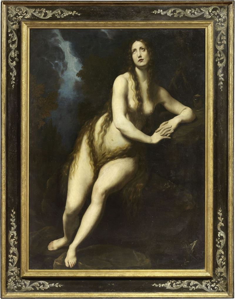 Scuola Fiorentina del XVII Secolo - Maddalena nel Deserto