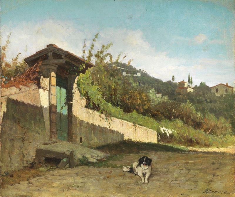 Francesco Saverio Altamura - Portico di Villa Toscana
