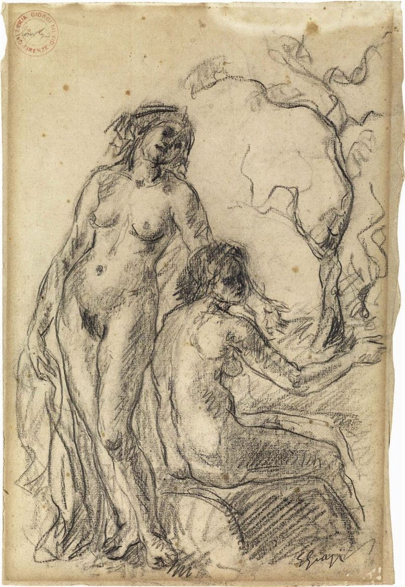 Ignoto del XX Secolo - Fanciulle al Bagno