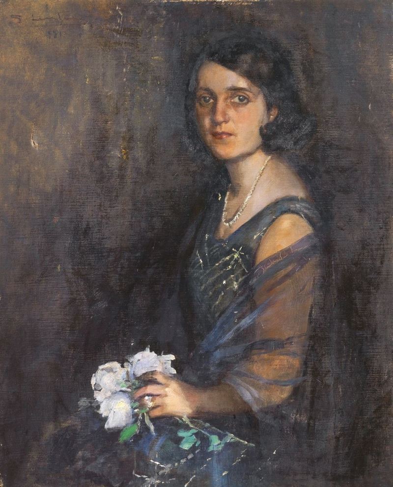 Anonimo del XX Secolo - Ritratto Femminile
