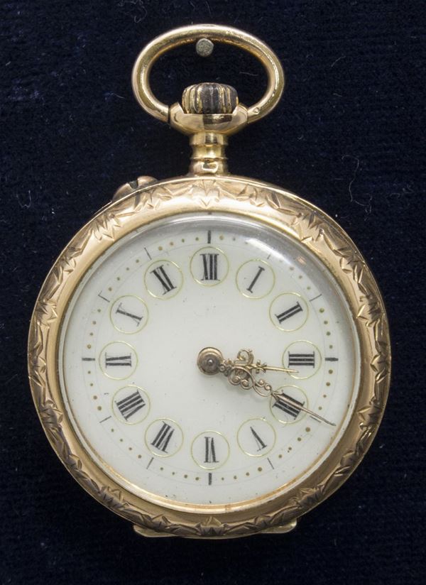 Orologio da tasca in oro a doppia cassa  - Auction Jewels and Watches - Casa d'aste Farsettiarte