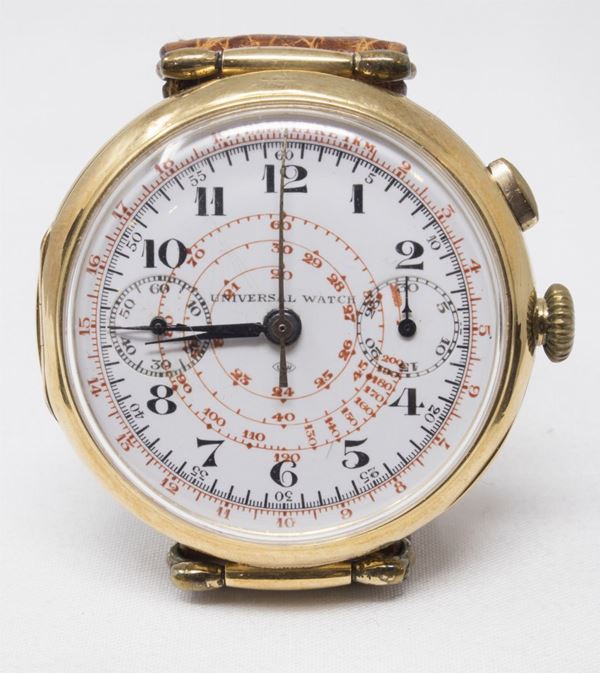 Universal Geneve Bi-Compax orologio  (1930-40 ca.)  - Auction Jewels and Watches - Casa d'aste Farsettiarte