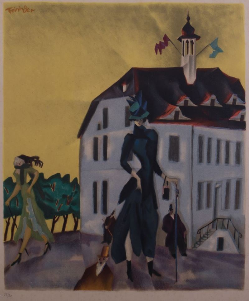 Lyonel Feininger - Rathaus in Swinemunde