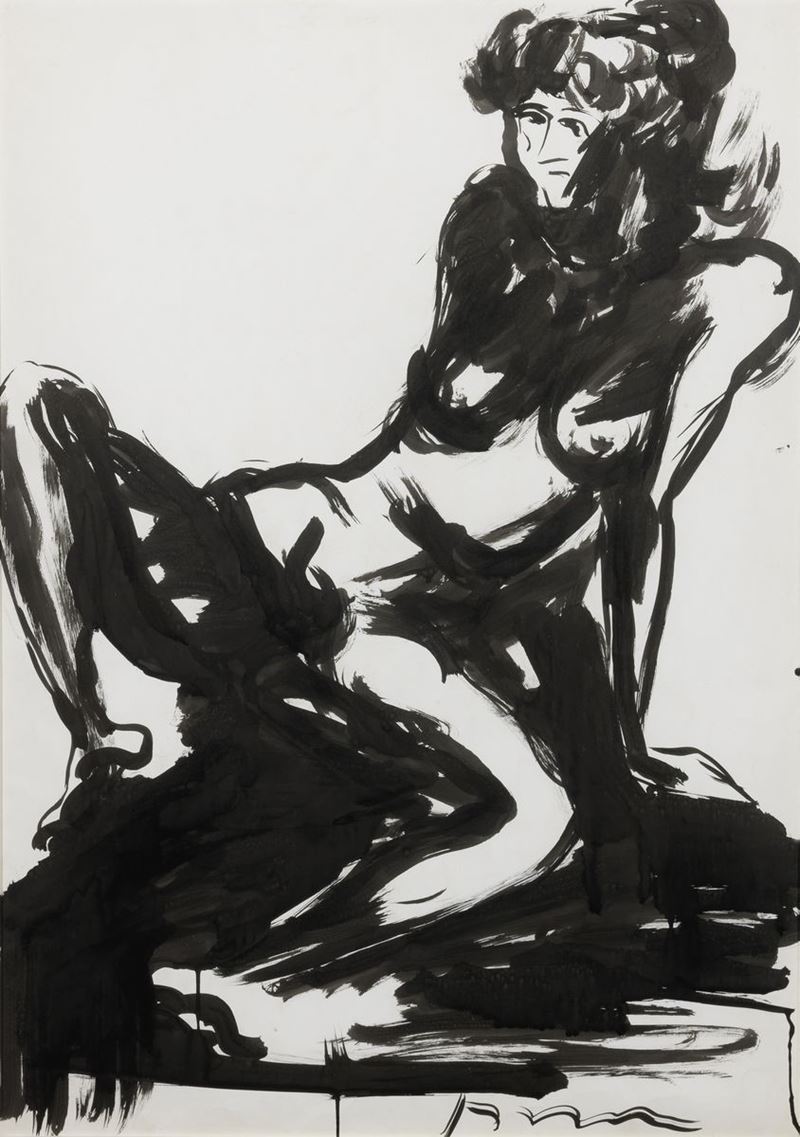 Lucio Fontana - Nudo Femminile