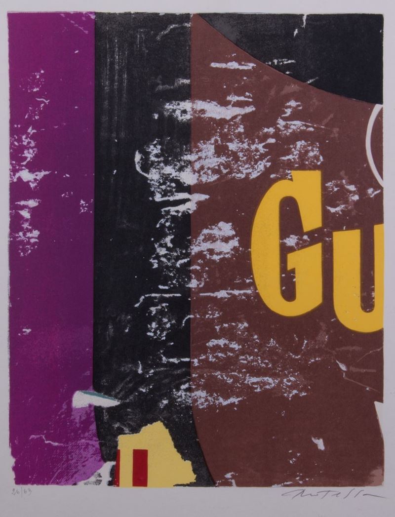 Mimmo Rotella - Senza Titolo
