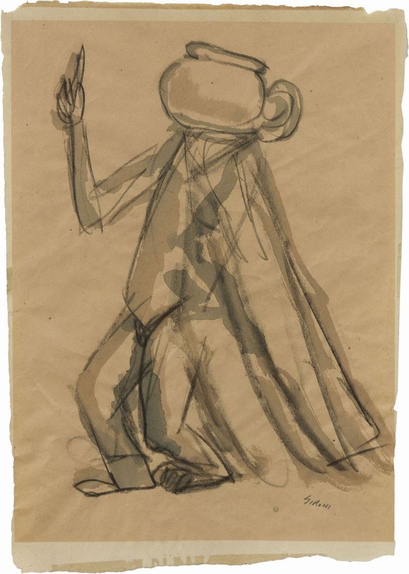 Mario Sironi - Studio di Illustrazione per «il Popolo D'italia»