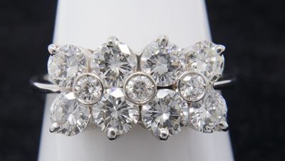 Anello in Oro Bianco e Brillanti